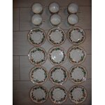 Lot de 6 tasses a caf / th en porcelaine de limoges et 12 soucoupes assorties
