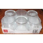 Lot de 6 verres blancs arena 20cl - bormioli rocco - fabriqus en italie - dans l'emballage d'origine ...