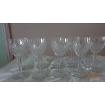 Lot de 6 verres cristal saint louis.