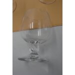 Lot de 6 verres a digestif, cognac en cristal sign daum france a la pointe