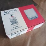 Lot de 6 verres a eau arcoroc