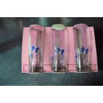 Lot 6 verres a eau ou orangeade motifs  papillons