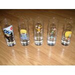 Lot de 6 verres a liqueur warner bros