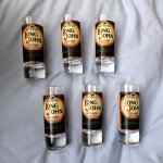 Lot de 6 verres shooter de  long john - scotch whisky