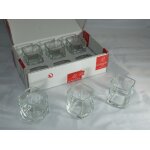 Lot de 6 verrines  la rochre  neuves ( kube)