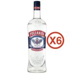 Lot de 6 vodka poliakov - 37, 5% - 70 cl