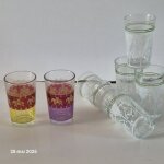 Lot de 8 verres a th� marocain traditionnels