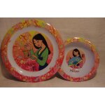 Lot assiette et bol disney mulan