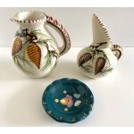 Lot c�ramique de marseille  alamar  pichet cruche verseuse + vide - poche cendrier