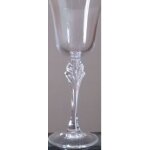 Lot de cinq verres a pied de 7cl en cristal d'arques - modle ancien verneuil - ni utiliss ni lavs ...