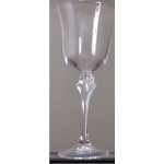 Lot de deux verres a pied de 28cl en cristal d'arques - modle ancien verneuil - ni utiliss ni lavs ...