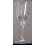 Lot de quatre verres a pied de 28cl en cristal d'arques - modle ancien verneuil - ni utiliss ni lavs ...