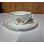 Lot tasse et sous tasse porcelaine vierzon royal email p�tes fine c. g