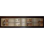 Louche et 12 piques a liqueur vintage - manche en bambou Louche et 12 piques a liqueur vintage - manche en bambou