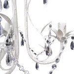 Lustre en cristal blanc - blanc