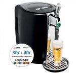 Machine a biere - tireuse seb vb310e10 beertender noir / chrome pression, , pompe a biere, f?t 5l, indicateur ...