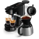 Machine à café 2 en 1 philips senseo switch hd6592 noire - café en dosettes et cafetière filtre Machine à café 2 en 1 philips senseo switch hd6592 noire - café en dosettes et cafetière filtre