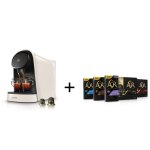 Machine à café à capsules philips lm8012 / 05 l'or barista blanc satiné + 50 capsules Machine à café à capsules philips lm8012 / 05 l'or barista blanc satiné + 50 capsules