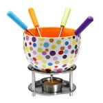 Mastrad set a fondue chocolat pop pois