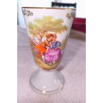 Mazagran ancien, sc�ne romantique, porcelaine de limoges