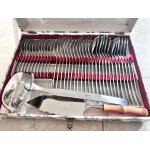 M�nag�re vintage inox 18 / 8 ¿ service complet avec coffret ¿ ann�es 60