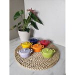 Mini cocotte color�s en c�ramique