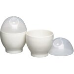 Mini coquetier vapeur pour four a micro ondes, coquetier pratique et nutritif pour petit djeuner, 2 ...