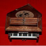 Mini - piano decoratif pour 6 sous - verres