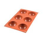 Moule 6 demi sph�res en silicone