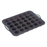 Moule a cannelés - silicone - 24 empreintes - rose - compatible congélateur - anti - adhésif Moule a cannelés - silicone - 24 empreintes - rose - compatible congélateur - anti - adhésif