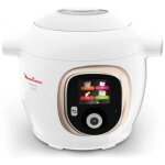 Robot cuiseur moulinex cookeo + connect ce86da10 200 recettes 1600w blanc