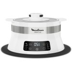 Moulinex cuiseur vapeur 550w blanc dimension adaptable livre de recette inclus panier vapeur technologie ...