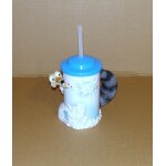 Mug l'age de glace ecureuil scrat verre plastique ice age live fox movie gobelet avec paille