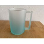 Mug bleu transparent