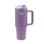 Mug isotherme violet rose avec paille 1, 2l gourde acier inoxydable sans bpa gourde isotherme design ...