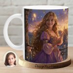 Mug personnalis� raiponce - pour enfants et fans de contes magiques - autres designs disponibles