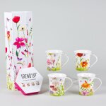 Mugs en porcelaine. coffret accord�on de 4