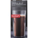 Mug de voyage double paroi 0, 35l bodum plastique transparent