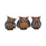 Nemesis now - three wise bats - statuette de 8, 5 cm