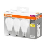 Osram - bote 3 ampoules led standard opaque e27 9w=60 chaud - multicolore