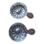 Paire de tastevin en inox du couvent des cordeliers beaune argent