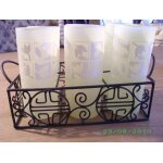 Panier fer forg� et ses 6 verres a orangeade