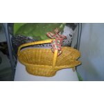 Panier porte - bouteille ou panier garni osier tress�