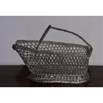 Panier de service porte - bouteille en fil d'acier tress�