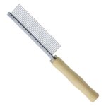 Peigne de démêlage en acier inoxydable pour animaux de compagnie, brosse a poils lisses avec manche en ... Peigne de démêlage en acier inoxydable pour animaux de compagnie, brosse a poils lisses avec manche en ...