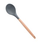 Pelle antiarina en silicone, ustensile de cuisine a haute temp�rature, spatule, cuill�re a soupe, brosse ...