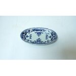 Petit ravier en gien motif bleu