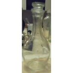 Petite carafe - en verre - avec son bouchon