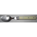 Petite cuillère a café inox manche blanc acier inoxydable Petite cuillère a café inox manche blanc acier inoxydable