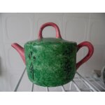 Petite thire chinoise verte et rose reproduction d'un original du mma
